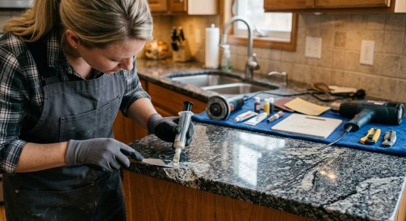 Cracked Granite Repair in Sacramento, CA