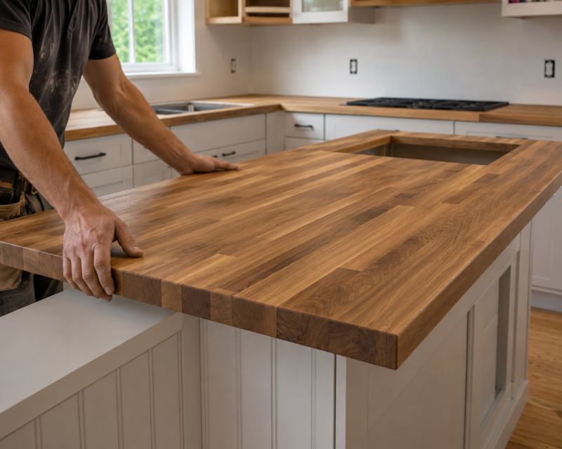 Butcher Block Installation in Sonoma County, CA