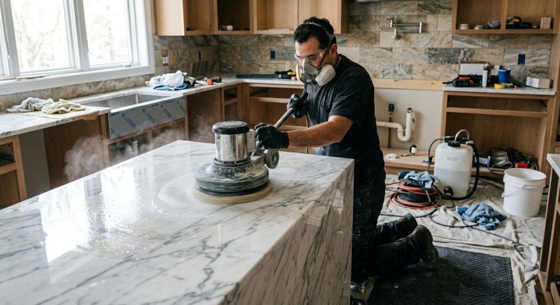Countertop Buffing in Roseville, CA