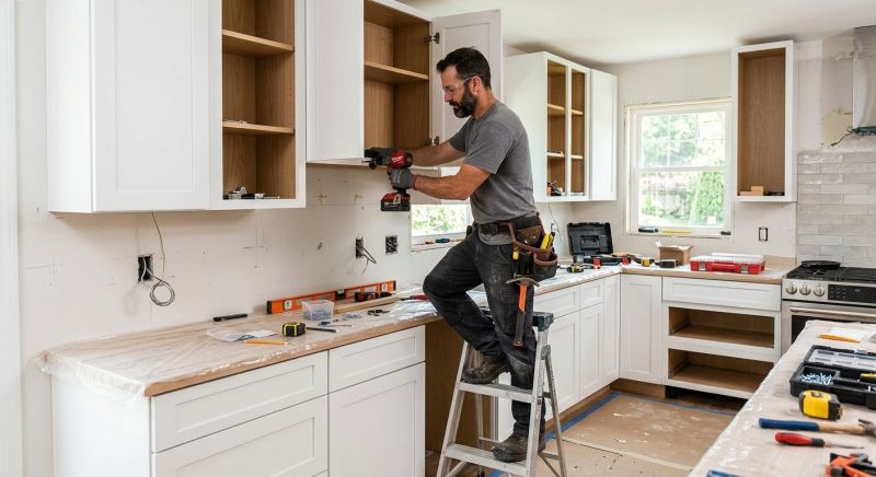 Glazed Cabinets Installation in Dayton, OH