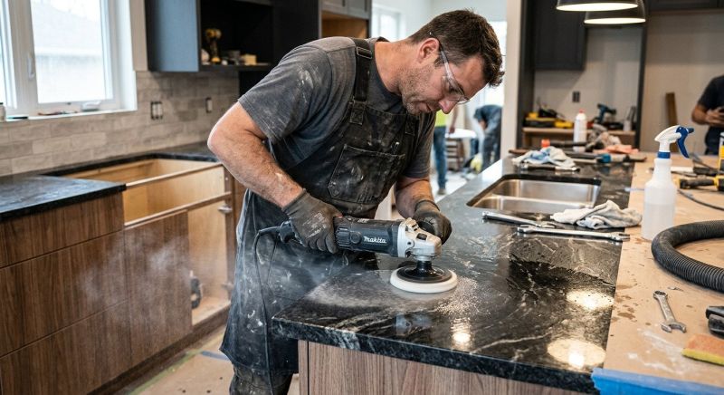 Granite Countertop Polishing in Roseville, CA