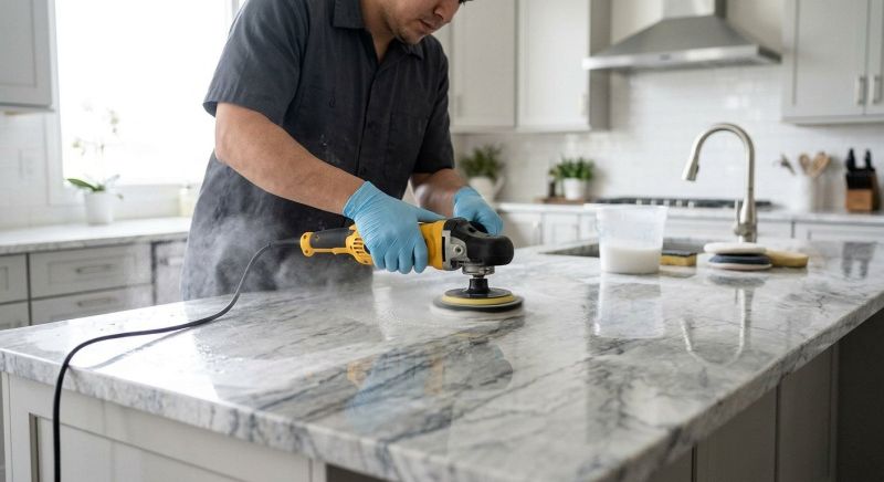 Marble Countertop Polishing in Sacramento, CA
