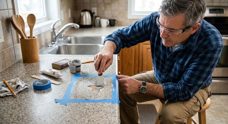 Poured Countertop Installation in Marin County, CA
