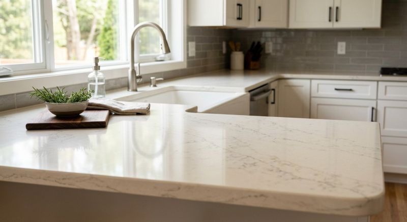 Quartz Slab Installation in Marin County, CA