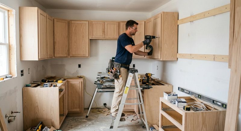 Rustic Cabinets Installation in Bloomington, IN