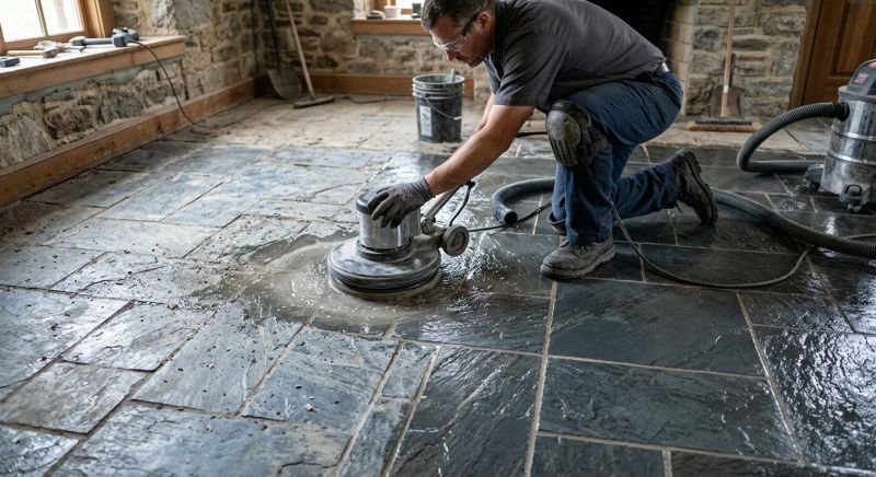 Slate Floor Refinishing in Sacramento, CA