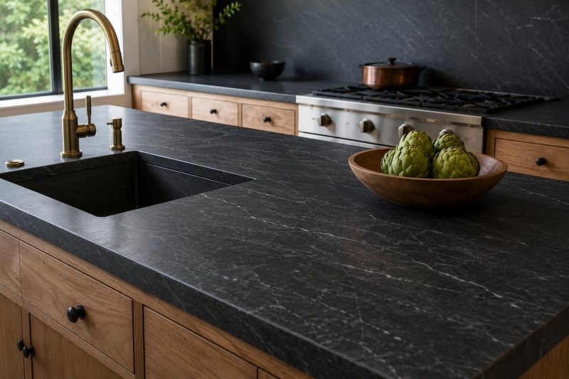 Soapstone Counter Installation in Roseville, CA