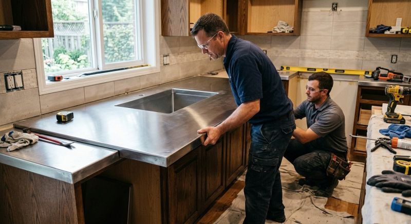 Stainless Counter Replacement in Marin County, CA