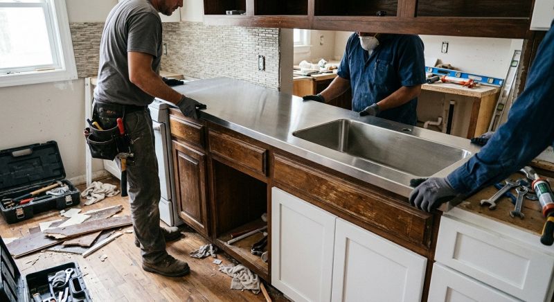 Stainless Counter Replacement in Sonoma County, CA
